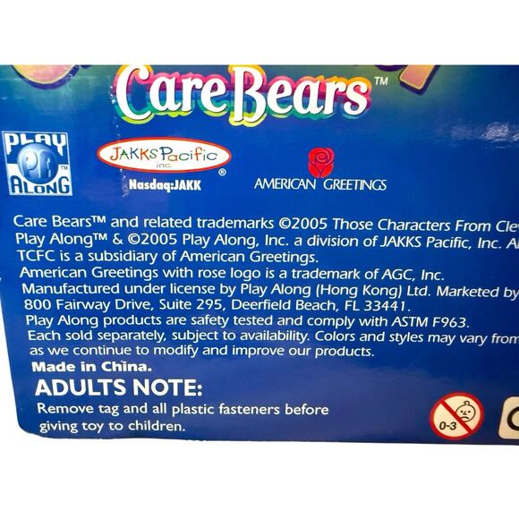 2005 Care Bears 12” Plush Glow-A-Lot Cheer Bear in Original Box New in Box - Picture 10 of 12